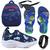 Tenis Infantil Meninos Casual Mochila Chinelo Oculos Relogio Azul, Marinho