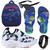 Tenis Infantil Meninos Casual Mochila Chinelo Oculos Relogio Cinza