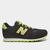 Tênis Infantil New Balance 373 Lace Preto, Verde limão