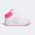 Tênis Juvenil Adidas Hoops Mid 3.0 Branco, Rosa