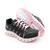 Tenis let-s feminino treino caminhada passeio corrida dia dia  lest-13 Preto pink, Rosa bb