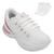 Tênis Logus Sneaker e Meia LG24-22490P Branco, Bordô