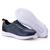 Tenis Masculino  Couro Palmilha Gel Sola Eva Relax Azul 3022