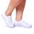 Tenis Meia Confortavel Calce Facil ou Slip On Feminino Adulto Branco
