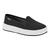 Tênis Moleca 5782.100 Flatform Sem Cadarço Conforto Feminino Preto