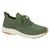 Tenis Ortopedico Modare Ultra Conforto Feminino Casual Knit Verde