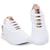 Tênis para Academia Feminino Caminhada Esportivo Branco - BF Shoes Branco