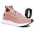 Tênis Polo Ultrabone Feminino Caminhada Academia+Relógio Rose