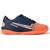 Tenis Quadra Futsal Cr Cronos Masculino feminino Salão Sola Costurada Azul, Laranja