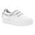 Tênis Ramarim 2397208 Sem Cadarço Flatform Brilho Slip On Feminino Branco