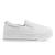 Tenis Ramarim Slip On Plataforma Feminino Branco, Dourado