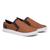 Tenis Sapatenis Slip On Moda Casual Masculino Calce Facil Sola Leve Confortável Dia a dia Caramelo