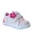 Tenis Sapato de Menina Princesa Florzinha Alive Flores Infantil Branco pink