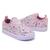 Tênis Sapato Infantil Escolar Calce Facil Leve Confortável love Boutique Rosa Rosa