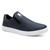 Tênis Slip On Casual Masculino Liso Conforto Dia a Dia Azul