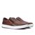 Tênis Slip On Couro Pegada Masculino Marrom