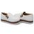 Tênis Slip On Detalhado com Zíper Lateral LK Store Solado Alto em Borracha Branco