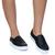 Tênis Slip On Feminino Iate Casual Preto Estilo Shoes Preto