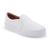 Tênis Slip On Flatform Feminino Liso Conforto Dia a Dia Leve Branco