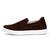 Tênis Slip On Masculino Comfort Couro nobuck 3018 Café