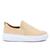 Tênis slip on salto médio feminino usaflex couro relax catalano Nude