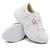 Tênis Sneaker Chunky Casual Dk Shoes com Cadarço Sola Leve e Detalhes em Pedras Branco