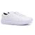 Tênis Sneaker Masculino Couro West Bulls Cadarço Moda Casual Branco