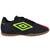 Tênis Umbro Futsal Fifty IV Masculino  PRETO/VERMELHO