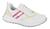 Tênis Vizzano Feminino Jogging Com Perfuros Branco off, Pink