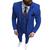 Terno Executivo Slim Corte Italiano De Luxo (calça E Blazer) 7 Cores - Shopping do Terno Azul royal