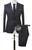 Terno Oxford Slim Masculino  kit 3 em 1 em 7 Cores - Store Ternos Preto