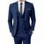 Terno Oxford Slim Masculino Social 9 Cores - Paleto+Calça Terra Forte Ternos Azul marinho