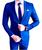 Terno Slim Masculino Italiano *Duas Fendas*  (Paleto e calça)  7 Cores - Lançamento - Store Ternos Azul royal