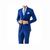 Terno Slim Masculino - Kit 3 Em 1  Super Oferta  7 cores- Shopping do Terno Azul royal