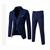 Terno Slim Masculino - Kit 3 Em 1  Super Oferta  7 cores- Shopping do Terno Azul marinho