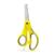 Tesoura escolar 13cm colorida Waleu Amarelo