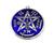 Tetragrammaton Pantáculo Pentagrama Esotérico De Porta 1o Níquel resinado em azul