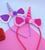 Tiara de Cabelo Infantil Personagens Princesa Disney Barbie Wandinha Minnie Sereia para festas Aniversário Tendência Unicornio