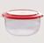 Tigela Cristal 2,1 L Policarbonato Tupperware Natural/Vermelho