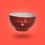 Tigela tipo Bowl de Porcelana 440ml Vermelho