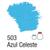 Tinta Acrílica Fosca para Artesanato 250ml Acrilex 503, Azul celeste