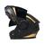  vidro de sol preto dourado