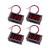  4 pcs vermelho