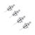  Prateado 4 PCS