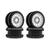  4pcs prata preto