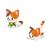  Um bloco de gato laranja
