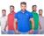  Kit 2, Verde, Azul bic, Vermelho, Branco, Cinza