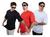  Kit 3 oversized preta, Vermelho, Branco