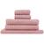 Toalha De Banho Banhão + Toalha de Rosto + Toalha de Chão Branco Rosa