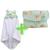 Toalha de banho com capuz e trocador portátil de bolsa Várias Estampas Safari Verde